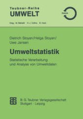 book Umweltstatistik: Statistische Verarbeitung und Analyse von Umweltdaten