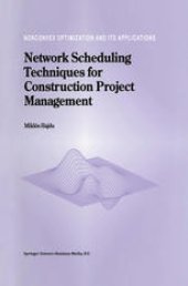 book Network Scheduling Techniques for Construction Project Management