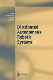 book Distributed Autonomous Robotic Systems 3