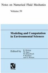 book Modeling and Computation in Environmental Sciences: Proceedings of the First GAMM-Seminar at ICA Stuttgart, October 12–13, 1995