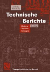 book Technische Berichte: Gliedern — Gestalten — Vortragen