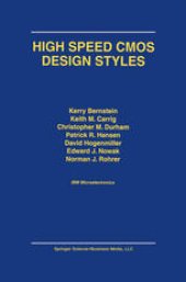 book High Speed CMOS Design Styles