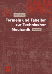 book Formeln und Tabellen zur Technischen Mechanik