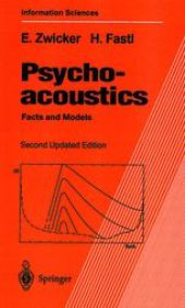 book Psychoacoustics: Facts and Models