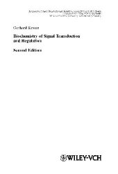 book Biochemistry of signal transduction and regulation