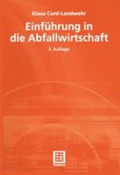 book Einführung in die Abfallwirtschaft