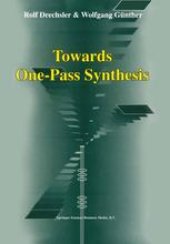 book Towards One-Pass Synthesis