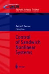 book Control of Sandwich Nonlinear Systems Authors