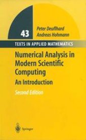 book Numerical Analysis in Modern Scientific Computing: An Introduction