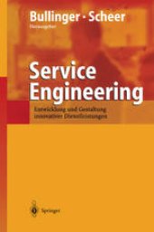 book Service Engineering: Entwicklung und Gestaltung innovativer Dienstleistungen