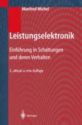 book Leistungselektronik: Einführung in Schaltungen und deren Verhalten