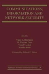 book Communications, Information and Network Security