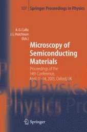 book Microscopy of Semiconducting Materials: Proceedings of the 14th Conference, April 11–14, 2005, Oxford, UK