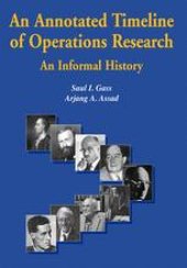 book An Annotated Timeline of Operations Research: An Informal History