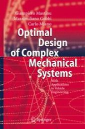 book Optimal Design of Complex Mechanical Systems: With Applications to Vehicle Engineering