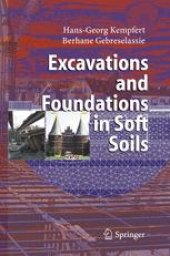 book Excavations and Foundations in Soft Soils