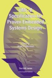 book UML-B Specification for Proven Embedded Systems Design