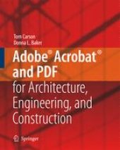 book Adobe® Acrobat® and PDF for Architecture, Engineering, and Construction