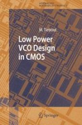 book Low Power VCO Design in CMOS