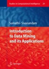 book Introduction to Data Mining and its Applications