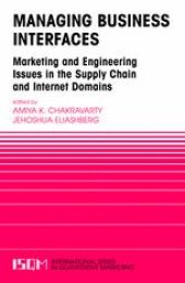 book Managing Business Interfaces: Marketing and Engineering Issues in the Supply Chain and Internet Domains