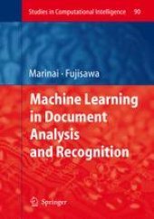 book Machine Learning in Document Analysis and Recognition