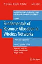 book Fundamentals of Resource Allocation in Wireless Networks: Theory and Algorithms