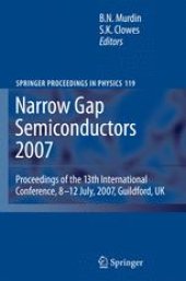 book Narrow Gap Semiconductors 2007: Proceedings of the 13th International Conference, 8–12 July, 2007, Guildford, UK