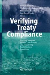 book Verifying Treaty Compliance: Limiting Weapons of Mass Destruction and Monitoring Kyoto Protocol Provisions