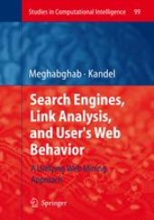 book Search Engines, Link Analysis, and User's Web Behavior