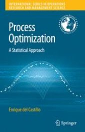 book Process Optimization: A Statistical Approach