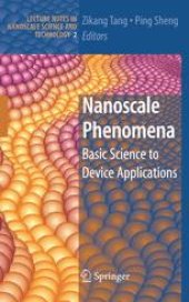 book Nanoscale Phenomena: Basic Science to Device Applications