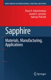 book Sapphire: Material, Manufacturing, Applications