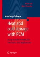 book Heat and cold storage with PCM: An up to date introduction into basics and applications