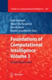 book Foundations of Computational Intelligence Volume 3: Global Optimization