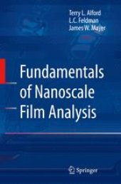 book Fundamentals of Nanoscale Film Analysis