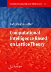 book Computational Intelligence Based on Lattice Theory