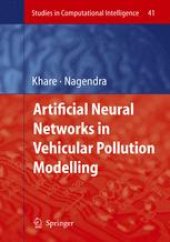 book Artificial Neural Networks in Vehicular Pollution Modelling