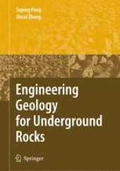 book Engineering Geology for Underground Rocks