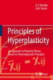 book Principles of Hyperplasticity: An Approach to Plasticity Theory Based on Thermodynamic Principles