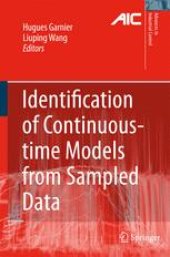 book Identification of Continuous-time Models from Sampled Data