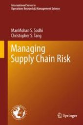 book Managing Supply Chain Risk