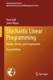 book Stochastic Linear Programming: Models, Theory, and Computation