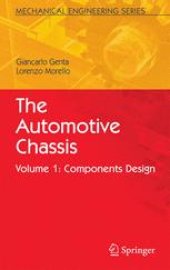 book The Automotive Chassis: Vol. 1: Components Design