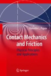 book Contact Mechanics and Friction: Physical Principles and Applications