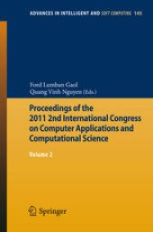 book Proceedings of the 2011 2nd International Congress on Computer Applications and Computational Science: Volume 2