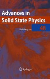 book Advances in Solid State Physics