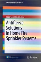 book Antifreeze Solutions in Home Fire Sprinkler Systems