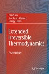 book Extended Irreversible Thermodynamics
