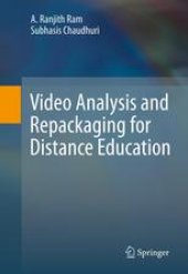 book Video Analysis and Repackaging for Distance Education